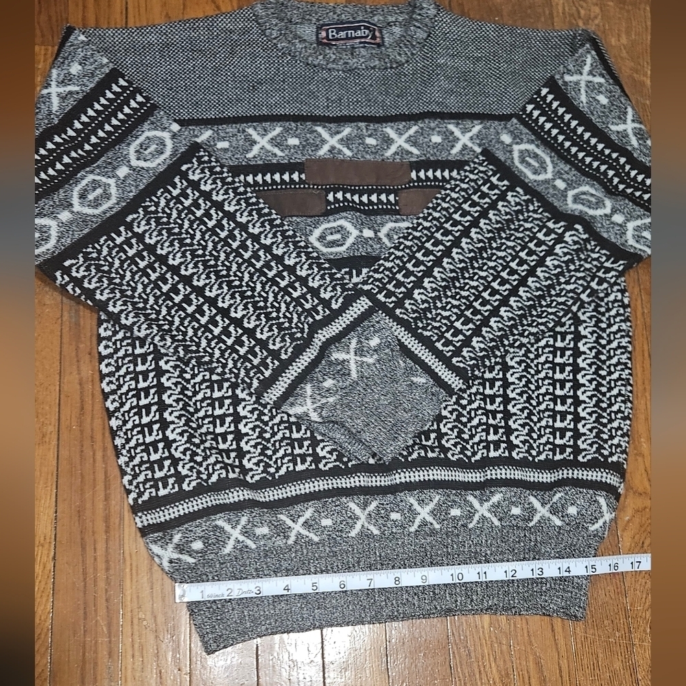 Barnaby/sweater/men's/vintage 80s or 90s style, grunge/urban fashion/Crewneck - Picture 2 of 8